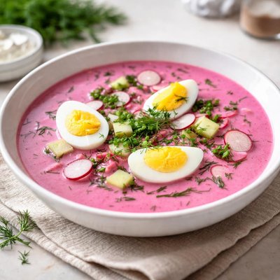 Pink soup