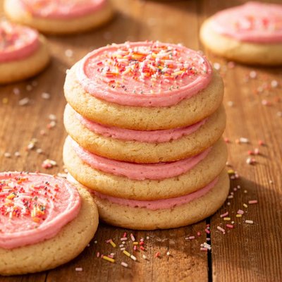 Pink sugar cookie