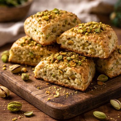 Pistachio biscuit