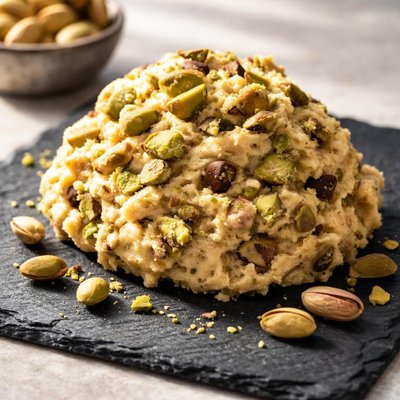 Massa de biscoito de pistache