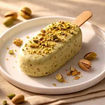 Pistachio ice cream bar