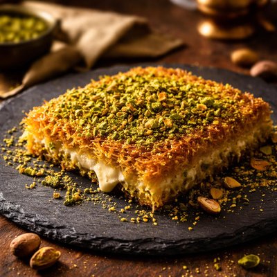 Pistachio kunafa