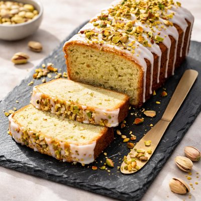 Pistachio pound cake
