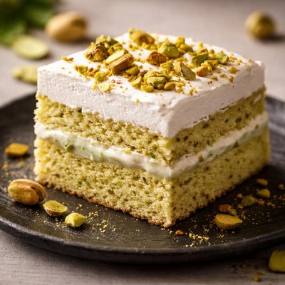 Pistachio pudding cake