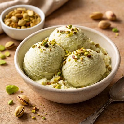 Pistachio sorbet