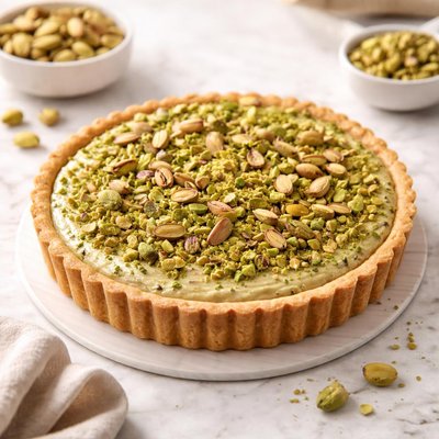 Pistachios tart