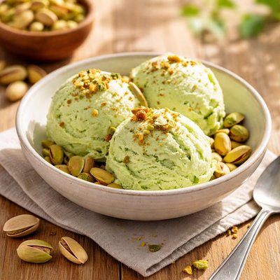 Pistacio ice cream