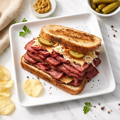 Pistrami sandwich