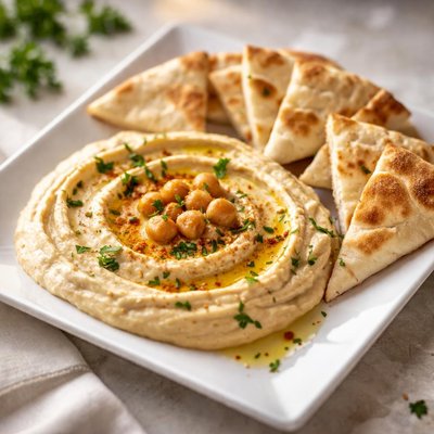 Pita and hummus