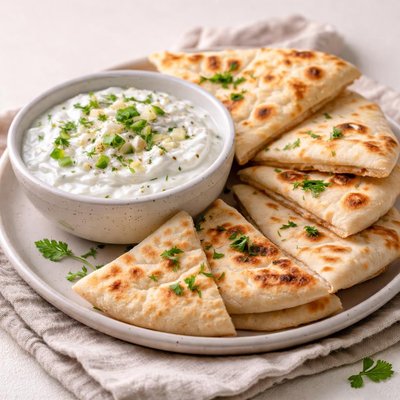 Pita and tzakiki