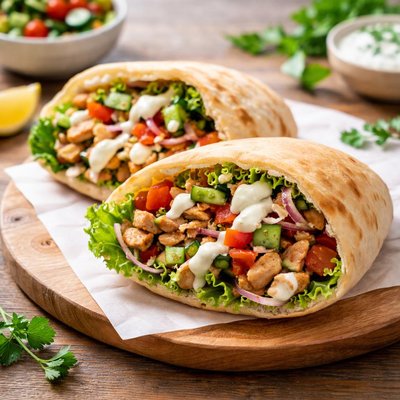 Pita bread with filling