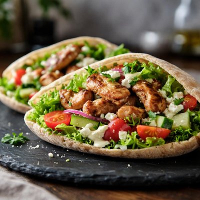 Pita chicken salad