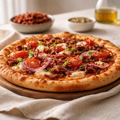 Pizza carne seca