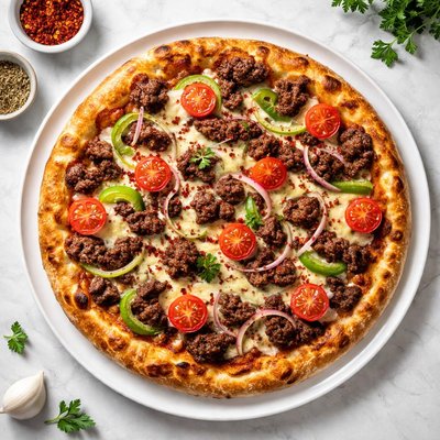 Pizza club beef pizza