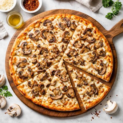 Pizza hut thin and crispy mushroom