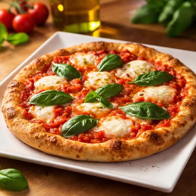 Pizza margherita italy