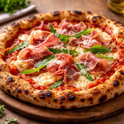 Pizza napoletana prosciutto