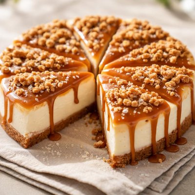 披萨 盐焦糖乳酪蛋糕