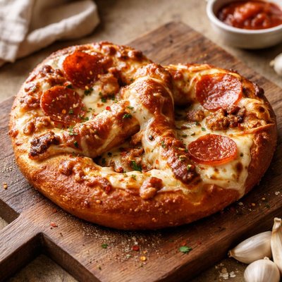 Pizza pretzel