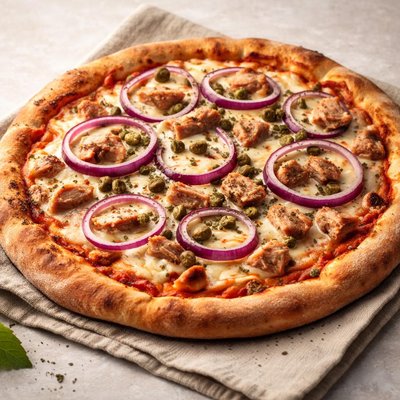 Pizza tonno e cipolla