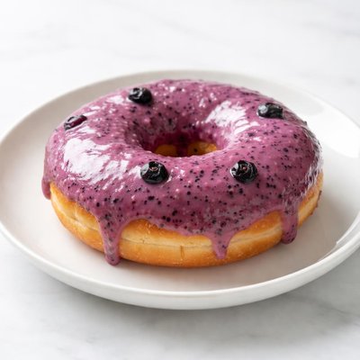 Plain blueberry howards donut