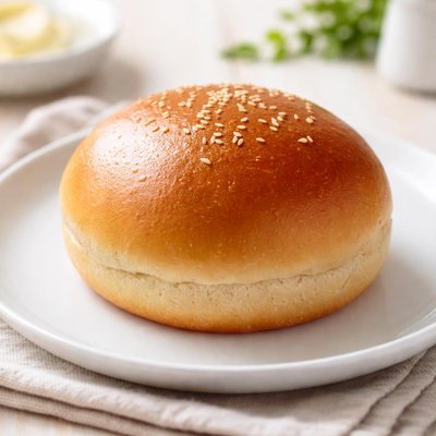 Plain bun