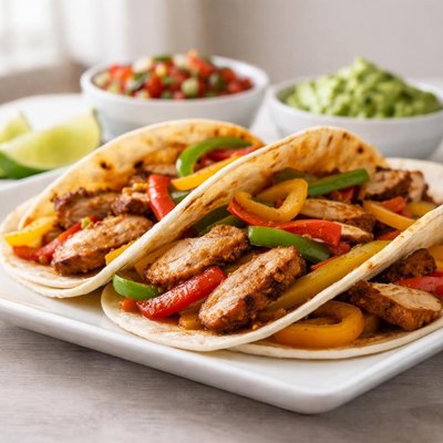 Plain chicken fajitas