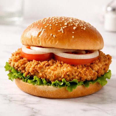 Plain chicken sandwich