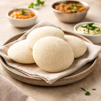 Plain idli