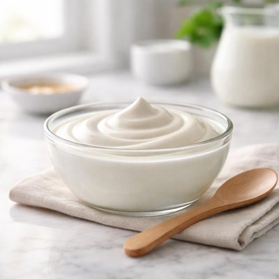 Plain natural yogurt