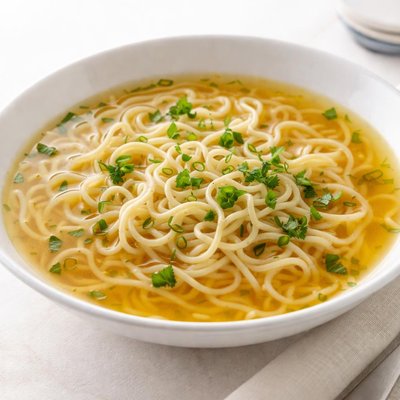 Plain noodle soup