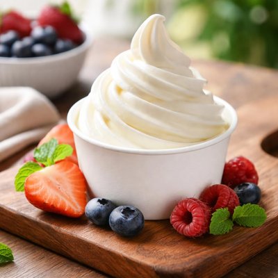 Plain tart frozen yogurt