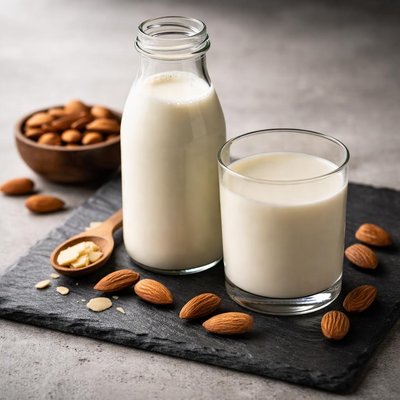 Plain unsweetened almond milk