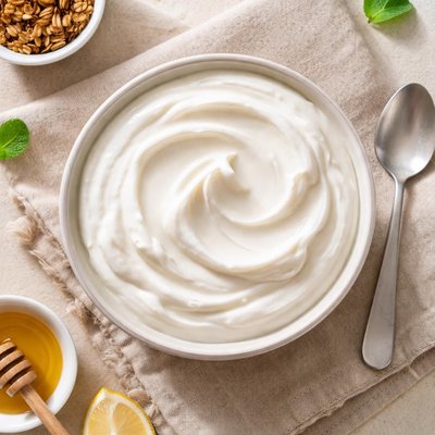 Plain unsweetened greek yogurt