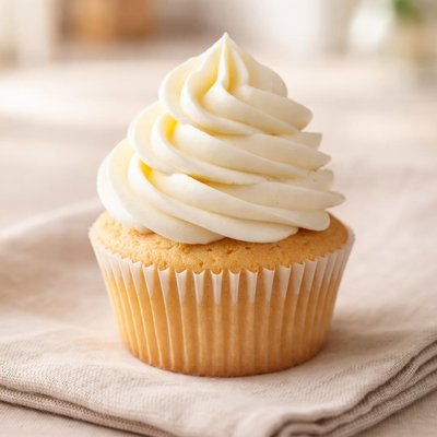 Plain vanilla cupcake
