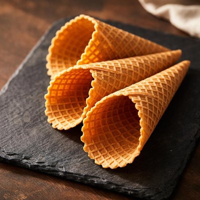 Plain waffle cone