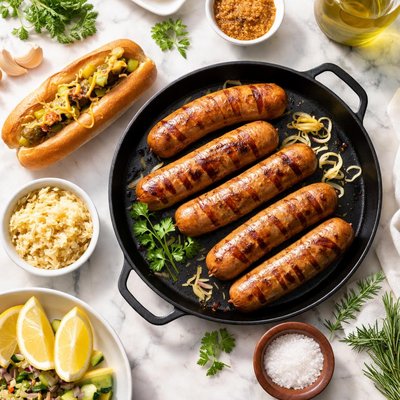 Plant based bratwurst