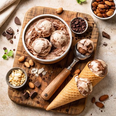Plant based ice cream