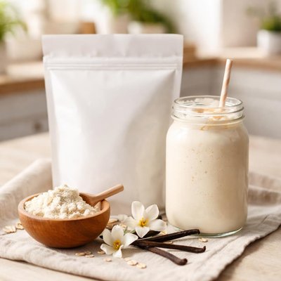 Plant based vanilla protein