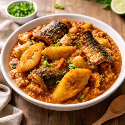 Plantain- und Fisch-Pottage