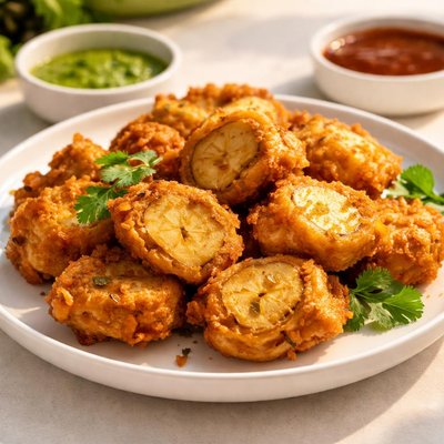 Plantain pakora