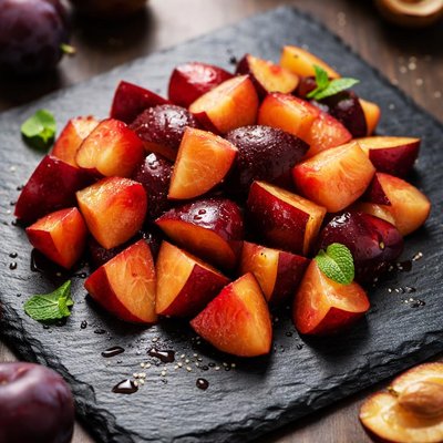 Plum chunks