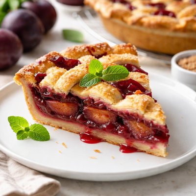 Plum pie