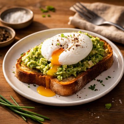 Poached egg on toast