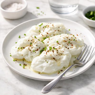Poached egg whites