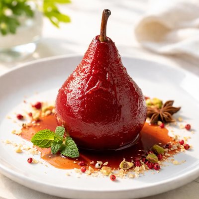 Poached pear