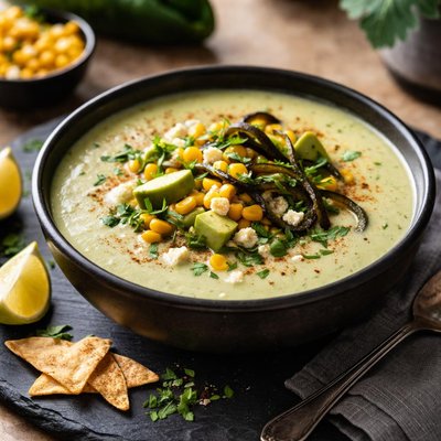 Poblano soup