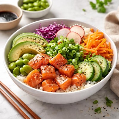 Insalata di poke bowl