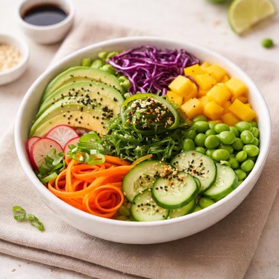 Poke bowl vegetarian