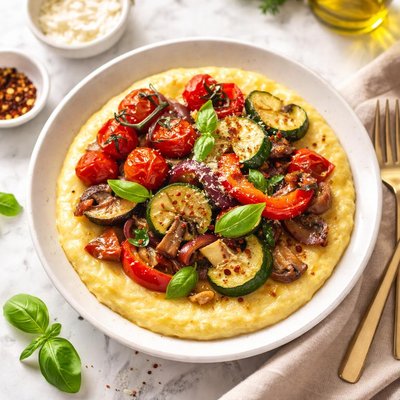 Polenta with vegetables